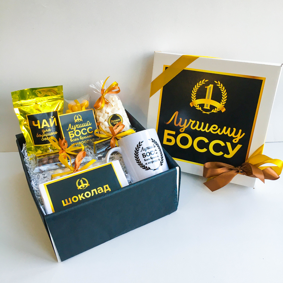 картинка Подарочный набор мужской "ЛУЧШЕМУ БОССУ" от магазина Dreambox