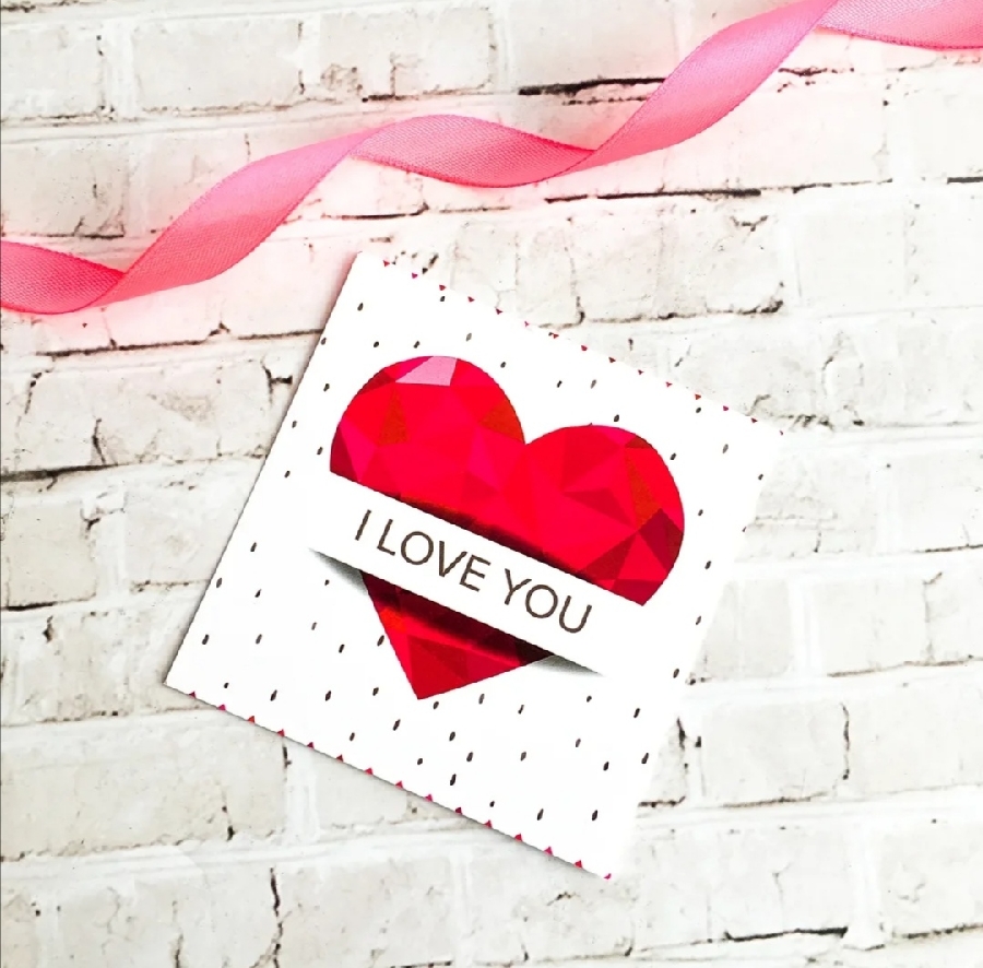 картинка Открытка "I LOVE YOU!" от магазина Dreambox