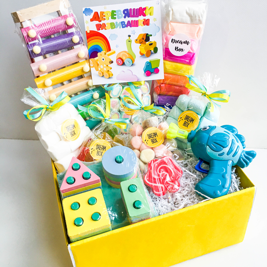 картинка Подарочный набор детский "ДЕРЕВЯШКИ РАЗВИВАШКИ" от магазина Dreambox