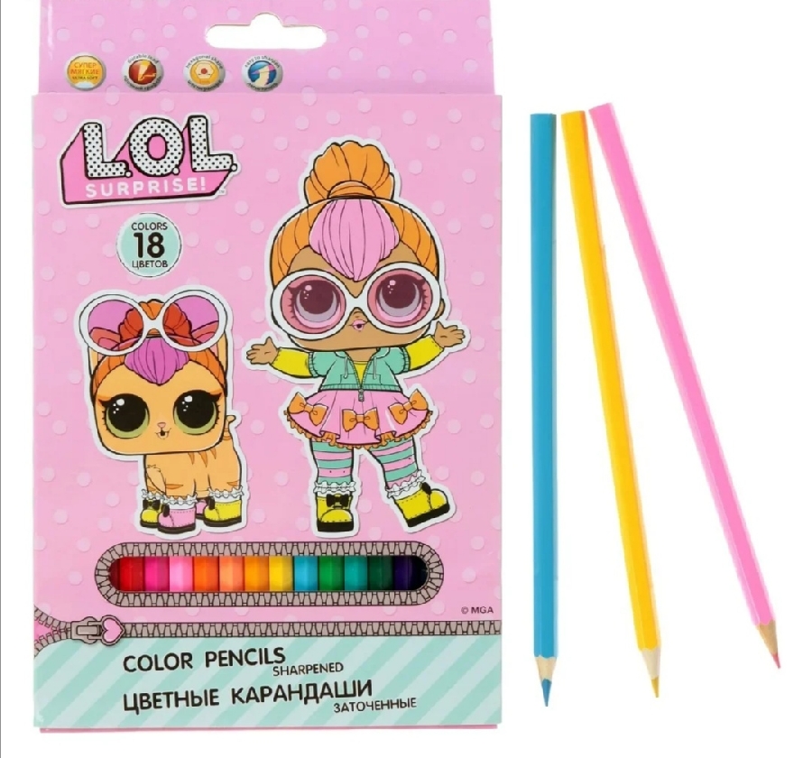 картинка Цветные карандаши "LOL" от магазина Dreambox
