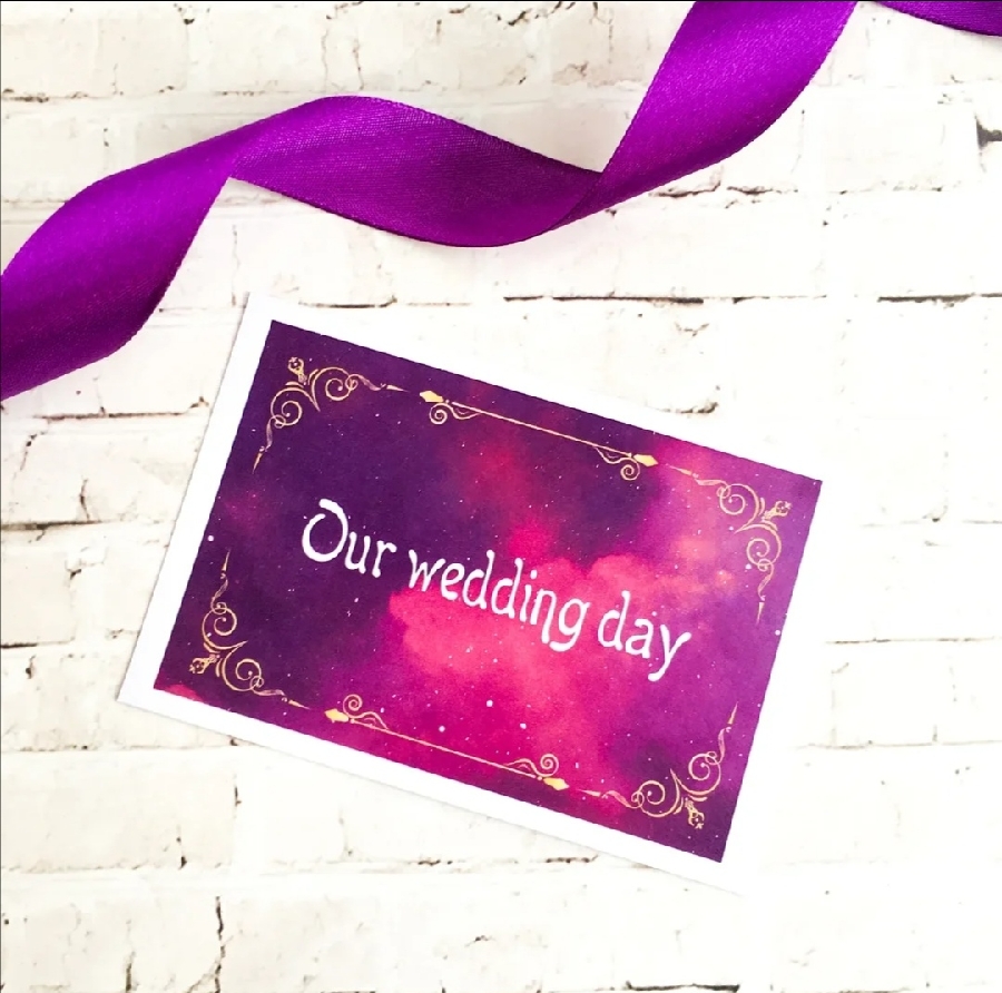 картинка Пригласительная открытка "WEDDING DAY" от магазина Dreambox